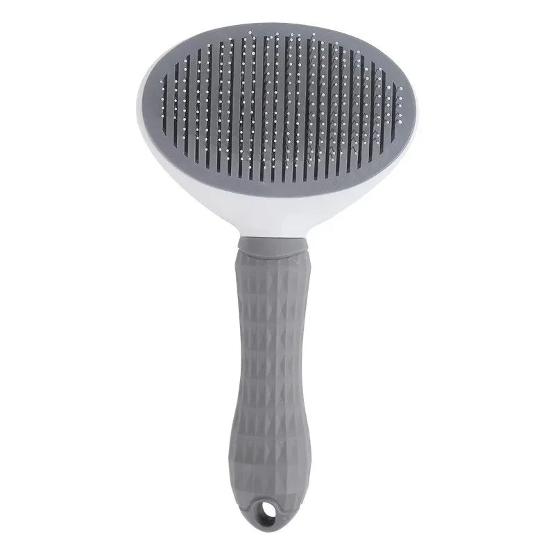 Brosse Auto-Nettoyante pour Chat & Chien — Démêlage, Massage & Poils Morts