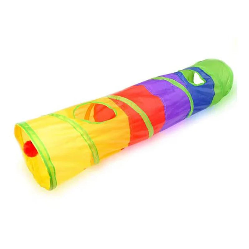 Tunnel Pliable pour Chat — Intérieur & Extérieur, Jeu & Exercice
