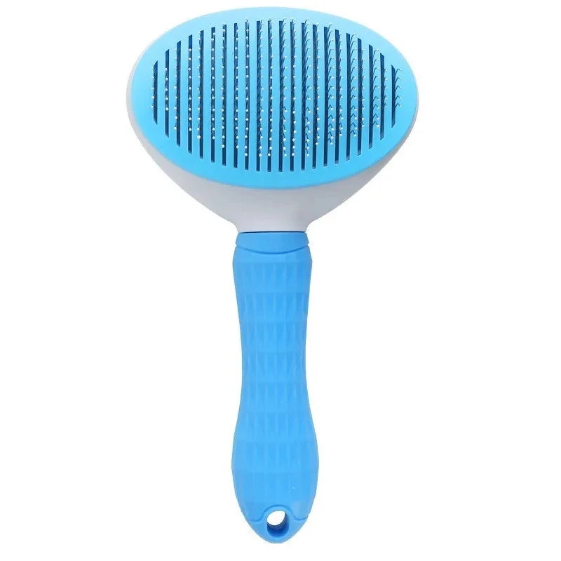 Brosse Auto-Nettoyante pour Chat & Chien — Démêlage, Massage & Poils Morts